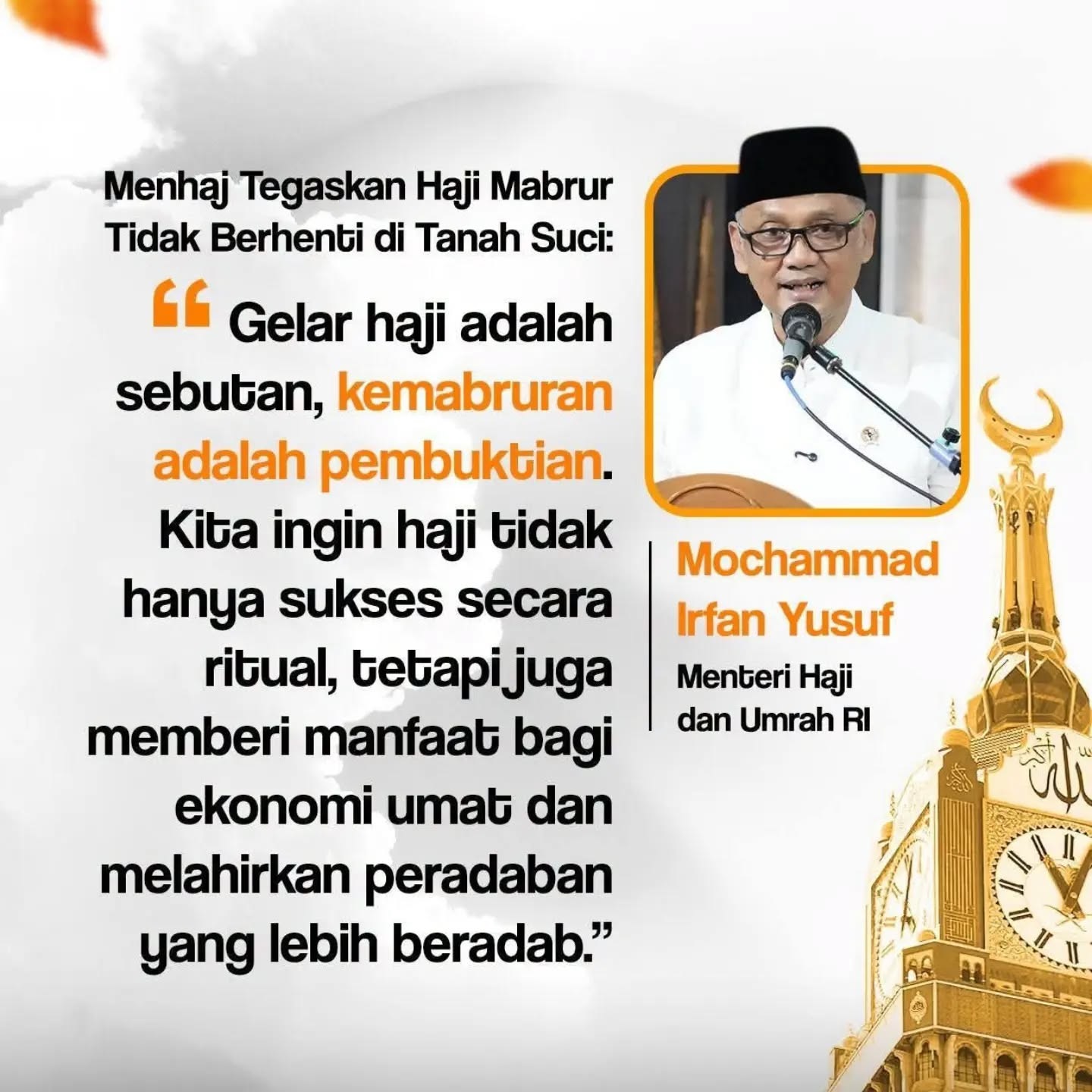 Iklan Harapan Menhaj Haji 2026 